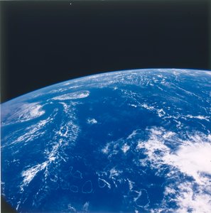 Erde aus dem Weltraum - der Indische Ozean, um 1980er Jahre von NASA Images