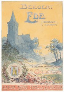 Besuchen Sie Ede, eine der schönsten Gegenden in Gelderland (Originaltitel auf dem Objekt) von N.M. Kolsteren (signed by artist)