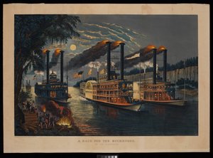 Ein Rennen um die Geweihe am Mississippi