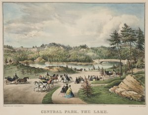 Central Park - Der See von Currier and Ives