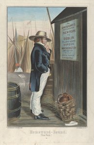 Heimwärts (New York), ca. 1860 (handkolorierte Lithographie)