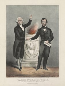 Washington und Lincoln. Der Vater und der Retter unseres Landes, ca. 1865