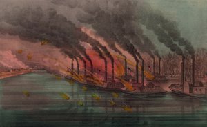Beschuss und Eroberung von Fort Henry durch Bundeskanonenboote, 1862