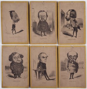 6 Karikaturporträts: Jules de Premaray (Jules Martial Regnault