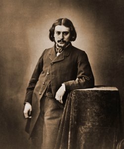 Porträt von Alphonse Daudet, Dichter, Romanautor 1840-1897 (Foto)