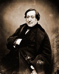 Porträt von Gioachino Rossini, Komponist 1792-1868 (Foto) von Nadar