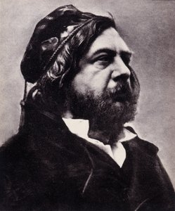 Porträt von Theophile Gautier (1811-1872), französischer Dichter und Schriftsteller (Galetino-Bromid-Druck)