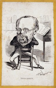 Porträtkarikaturen von Pierre-Joseph Proudhon