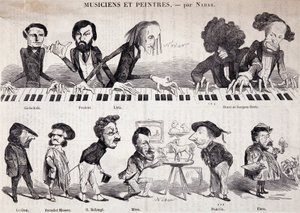 Die Serie „Musiker und Maler“ aus „Le Petit journal pour rire“