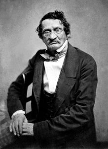 ungarischer Zeichner Moses Saphir, fotografiert von Nadar, ca. 1857