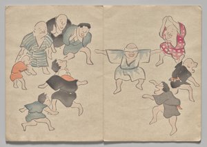 Szene aus dem Kōrin Bilderbuch (Band 1) von Nakamura Hochu