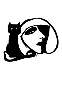 Catty Monday Cat, 2021 von Nancy Moniz Charalambous