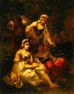 Vier spanische Mädchen, ca. 1844-60