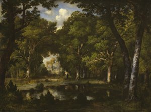 Teich im Wald von Narcisse Virgile Diaz de la Peña