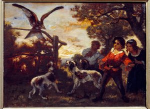 Die Falkenkinder von Narcisse Virgile Diaz de la Peña