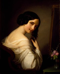 Eine Dame bei ihrer Toilette von Natale Schiavoni
