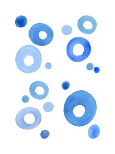 Blaue Blasen