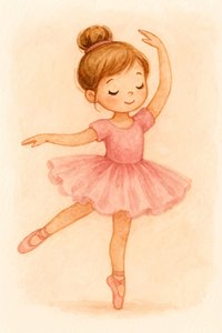 Träumerische rosa Ballerina von Natalie Bruns