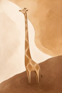Serene Giraffenlandschaft