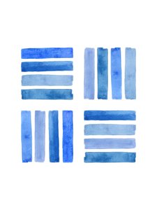Verschiedene blaue abstrakte Blöcke
