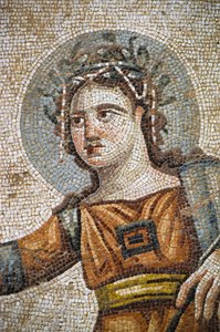 Römisches Mosaik in der Villa Haus des Aion