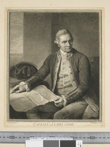 Kapitän James Cook, graviert von J. K. Sherwin (1751–90), ca. 1773-84 (Gravur)