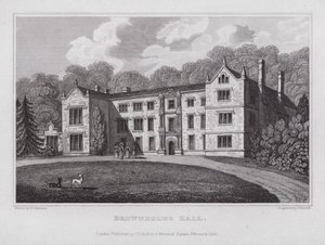 Brownholme Hall (Gravur) von Nathaniel (after) Whittock