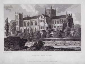 Ripon Minster von Nathaniel (after) Whittock