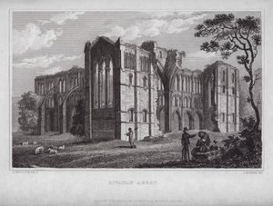 Rivaulx Abbey von Nathaniel (after) Whittock