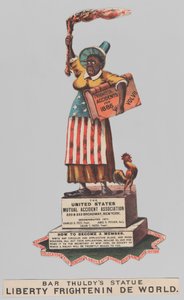 Bar Thuldys Statue: Freiheit erschreckt die Welt, 1886 von Currier and Ives