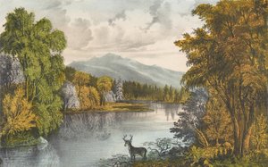 Moosehead Lake, Maine, 1857-72 von Currier and Ives