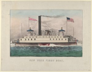 New Yorker Fährboot von Currier and Ives