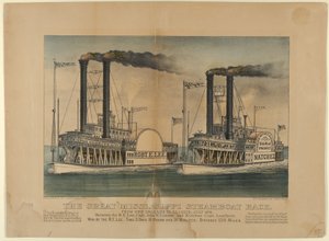 Das große Mississippi-Dampfschiffrennen - Von New Orleans nach St. Louis, Juli 1870 - Zwischen..., 1872-74