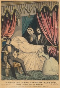 Der Tod Andrew Jacksons von Nathaniel Currier