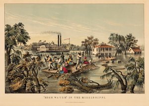 „Hochwasser“ am Mississippi von Nathaniel Currier