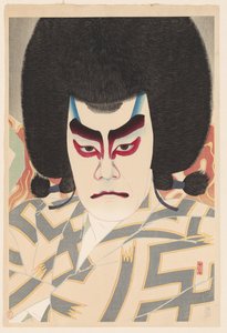 Ichikawa Sadanji in der Rolle von Narukami