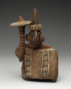Sitzende männliche Figur mit Keule