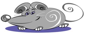 Lockige Maus - Cartoon