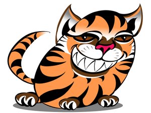 Tigerkatze - Cartoon