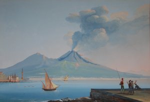 Blick auf die Bucht von Neapel mit dem Vesuv