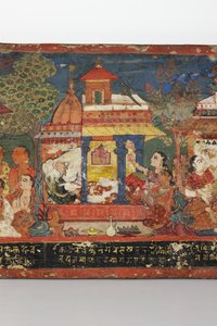 (Detail) von einem buddhistischen Manuskriptcover