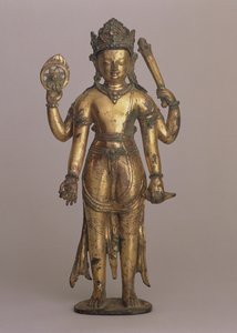 Statuette des hinduistischen Gottes Vishnu, ca. 1200