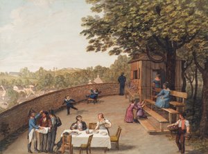 Am Bockkeller in Wien-Nußdorf von Leopold Blonder