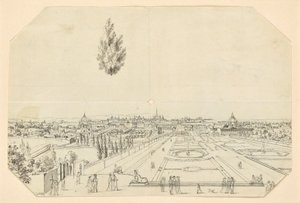 Blick auf Wien vom Belvedere von Leopold Blonder