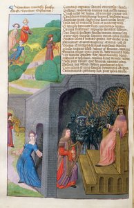 Orpheus und Eurydike, Cerberus und Pluto, aus Metamorphosen 10 von Ovid, 1479