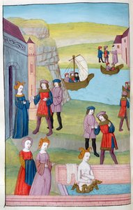 Scylla weist Glaucus zurück, Circes Liebestrank verunstaltet Scylla, aus Metamorphosen 14 von Ovid, 1479