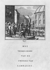 Verstümmelung von Marie Therese Louise de Savoie-Carignan, Prinzessin von Lamballe, am 3. September 1792