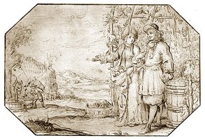Die vier Jahreszeiten: Herbst - Ernte, ca. 1675 von Netherlandish School