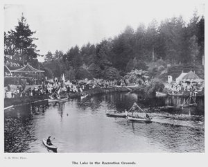 New Plymouth, Neuseeland: Der See in den Erholungsanlagen
