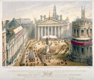 Eröffnung der Royal Exchange, City of London, 1844